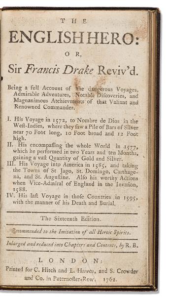 Burton, R. [pseud.] i.e. Nathaniel Crouch (b. 1632) The English Hero: Or, Sir Francis Drake Revivd.